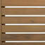 Table de bout en C en brun, polyvalente et durable pour l'extérieur, parfaite pour la terrasse ou la cour