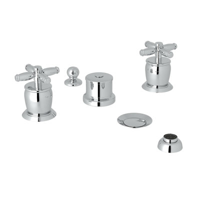 Michael Berman Double Handle Widespread Vertical Bidet Faucet