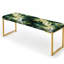Banc rembourré camouflage doré-135315698