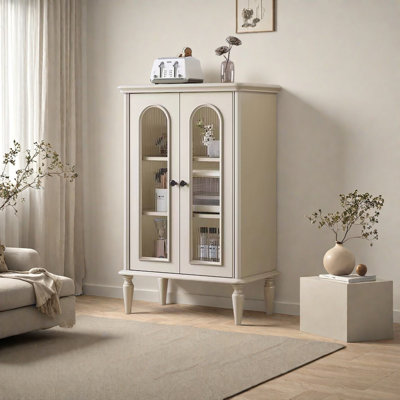 Armoire de rangement de style crème