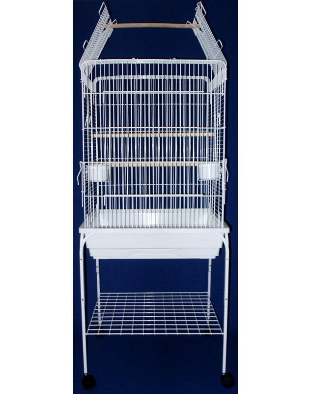 Cage à oiseau à plateau ouvert à la petite perroquet