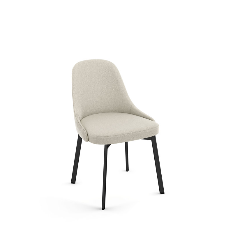 Chaise parsons Korde, Noir, Crème