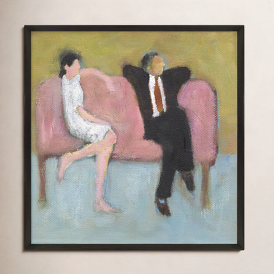The Pink Couch Painting by Simon Schneiderman