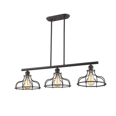 Gingrich 3 - Light Kitchen Island Pendant