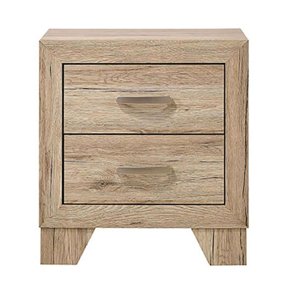 Table de chevet 2 tiroirs Natural