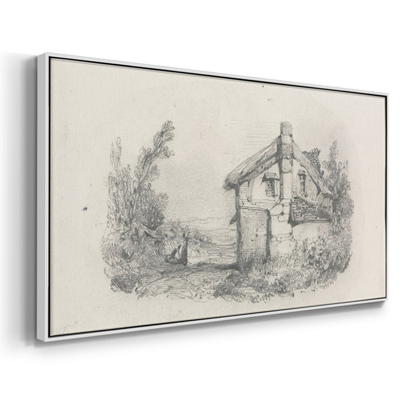 Série abstraite-cmxxxvi - toile tendue avec châssis encadré - prête à être accrochée, H 21 po x l 41 po, Noir