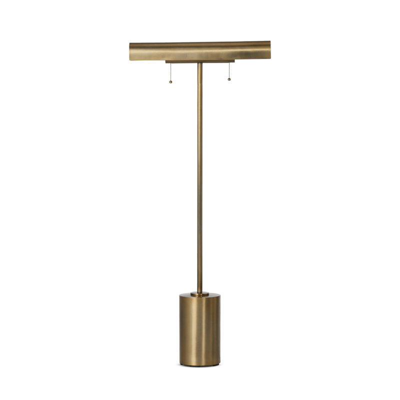 LUTHER Floor Lamp, Brass, Aged Brass Iron