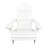 Outdoor Indoor White Chair - And Comfortable, Wide Seat, Armrest, Easy Assembly, 110 Lbs Weight Limit Populus Wood 'S Versatile Use In Patio, Porch, Deck, Garden, Poolside, To Assemble, Max-767009356