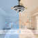Elfred 42'' Modern DIY Shape Ceiling Fan with Lights, 6-Speed DC Motor Dimmable LED Ceiling Fan
