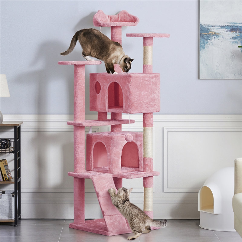 Tour pour arbre à chat 70 po Suzette, Rose