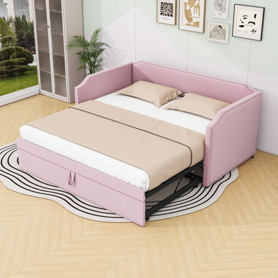 Upholstered Daybed with Trundle