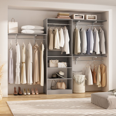 Susse 20"-96'' W Closet System Starter Kit