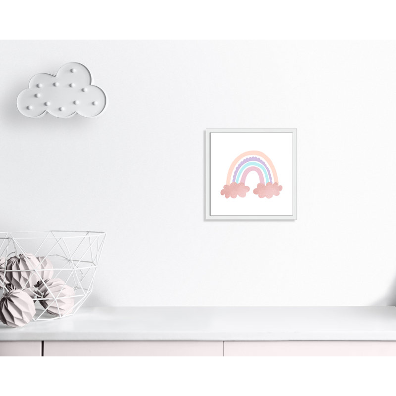 Arc-en-ciel 2, H 17 po x l 17 po x P 1,19 po, Encadré de boîte blanc