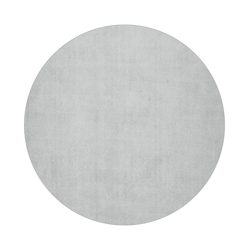 Tapis oriental bleu clair touffeté à la main multicolore, Rond 5 pi