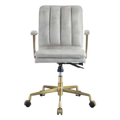 Maida Genuine Leather Office Chair