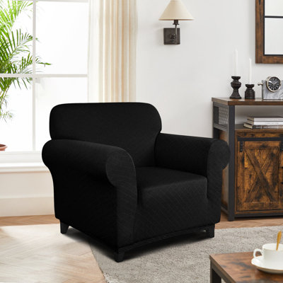 Polyester Blend Box Cushion Armchair Slipcover