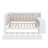 All-in-One Sleep and Study Daybed with Upholstered Backrest, Bookcase, Pull-Out Guest Bed, Power Hub, and Ambient LED Strips-134013213
