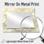 Feuillage ivoire ivoire collage I - miroir floral pour décoration murale - imprimé sur métal-1582347232