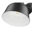 Lanterne murale d'extérieur 1 lumière noir mat avec lustre blanc
