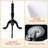 Male Mannequin Torso Dress Form, 64‑74 Inch Adjustable Black Foam Manikin Body with Solid Wood Tripod Stand for Men Suit Clothing Display Sewing Tailoring