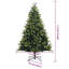 Artificial Hinged Christmas Tree 150 LEDs Green-655661763-655661760