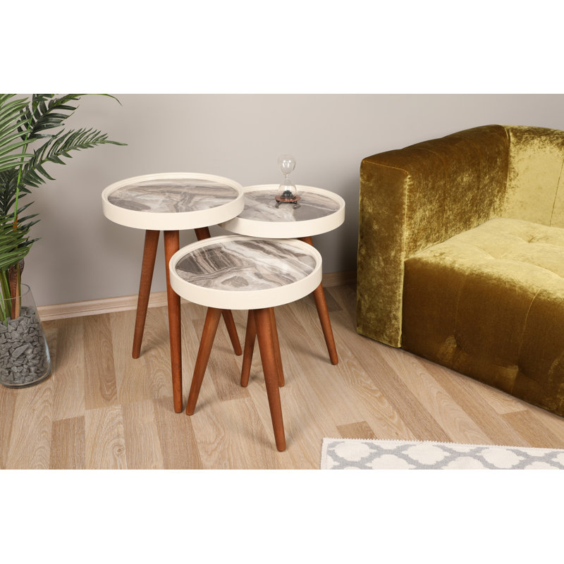 Tables gigognes 3 plateaux
