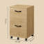 Classeur vertical mobile 2 tiroirs Cambrie-720686003