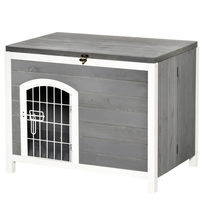 Abri pour chien pliable en noyer