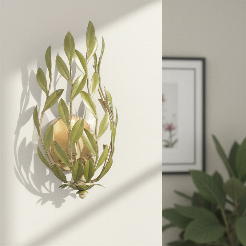 Bransbury 8.25'' Champagne Green Tea Sconce