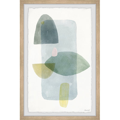 Green Shapes - Single Picture Frame Painting