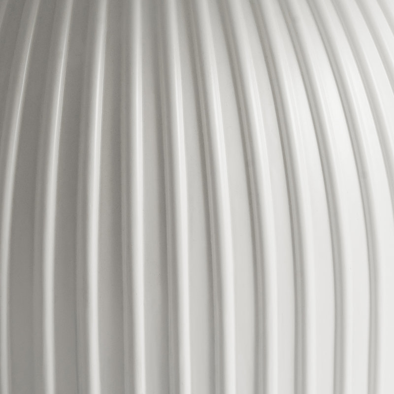 Black Round Coffee Table, White