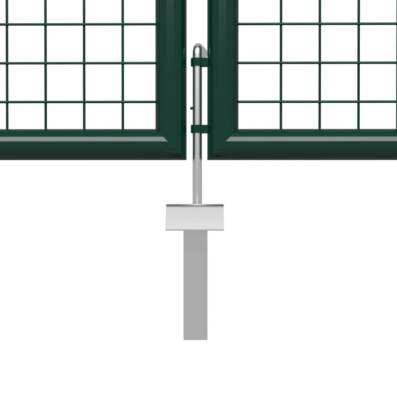Adare 125cm H x 400cm W Green Metal Gate