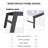 PURPLE LEAF Outdoor Patio Chaise Lounge Chair Set of 2 Chair with Rolling Wheels Lounge Chair for Patio Poolside Garden Grey-84335572
