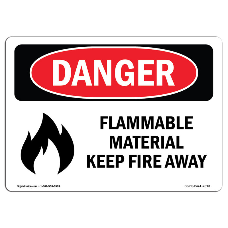 Panneau de danger OSHA, H 12 po x l 18 po x P 0,1 po