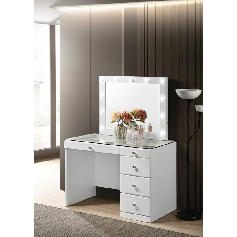 Meuble-lavabo Glam, Blanc