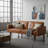 68" Mid-Century Modern Tufted Upholstered Futon Adjustable Backrest Sofa Bed-1539717729