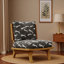 Wabi-sabi Style Solid Wood Single Leisure Chair.