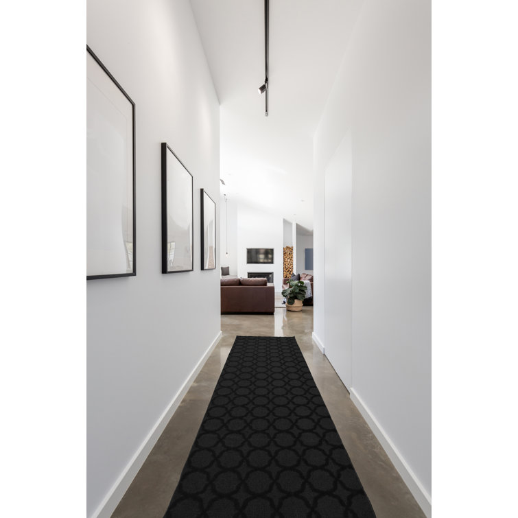 Togut Geometric Tufted Black Rectangle Area Rug