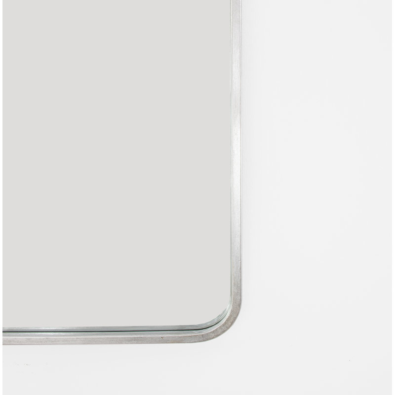 Bolu Rectangle Metal Mirror, Silver