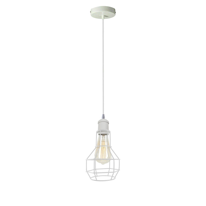Lopez 1 - Light White Geometric Pendant