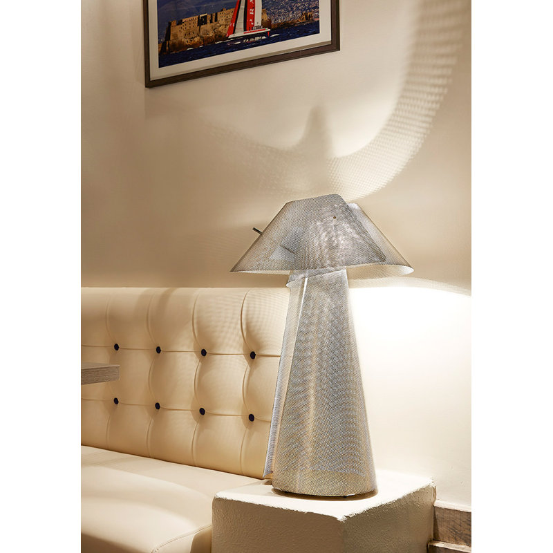 Whirlwind Table Lamp, 13.7" H x 7.4" W x 7.4" D