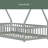 Tent-Shaped Floor Bed,Teepee Bed With Guardrails,Slats-1541284488