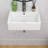 21"X16" Wall Mount Bathroom Sink Rectangle Wall Mount White Bathroom Sink Wall Hung Ceramic Sink