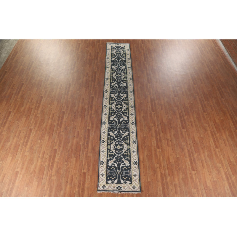 Tapis bleu Oushak Indo