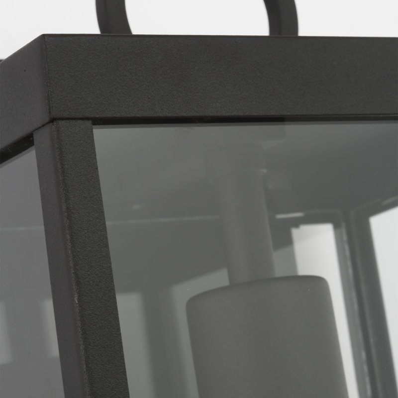 Howell Wall Lantern, Matte Black, 16.25" H x 7" W x 6.5" D