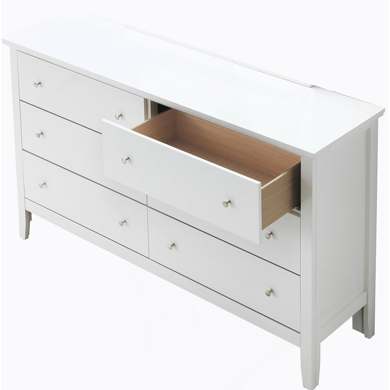 Commode pour chambre Glory Furniture Primo, Blanc