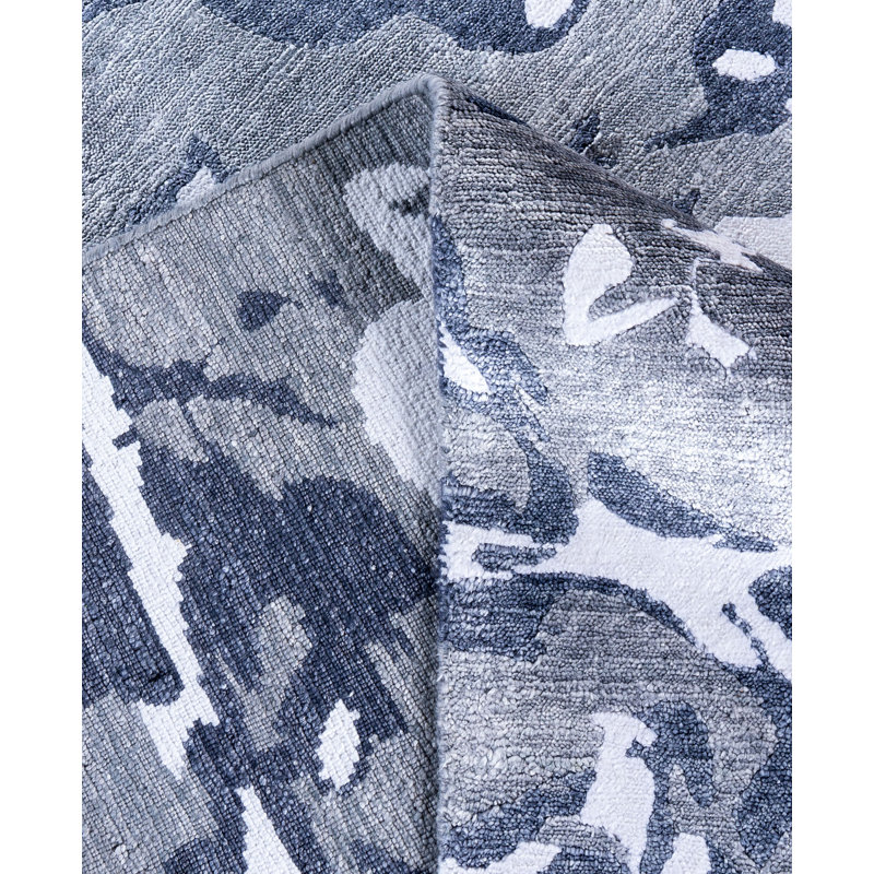 Overdyed One-of-a-Kind Rectangle 8'1" X 9'10" Hand Knotted Area Rug