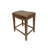Elegant White 25-Inch Backless Counter Stool with Space-Saving Design