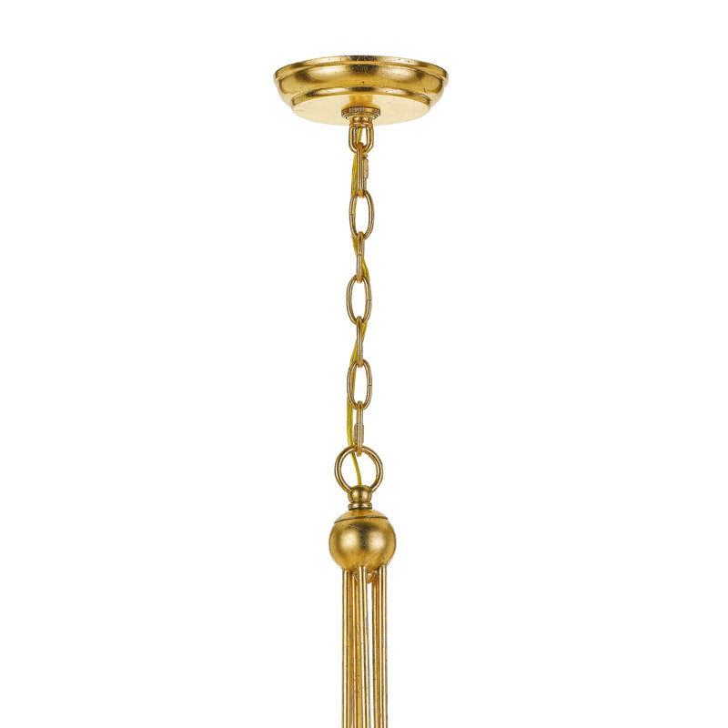 Braden 3 - Light Empire Chandelier, 3, 94.25" H x 15.5" W, Antique Gold