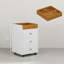 Office Storage Cabinet on Wheels with 3 Drawer and Removable Tray-909842835